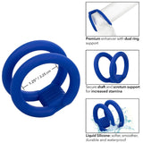 Calexotics - Admiral Dual Cock Cage Blau