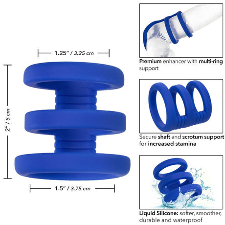 Calexotics - Admiral Dreifach-Cock-Cage Blau