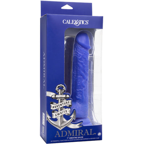 Calexotics - Admiral Sailor Realistischer Dildo-Vibrator Blau