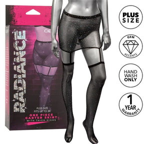 Calexotics - Radiance Garter-Rock, Oberschenkelhöhe, plus Grösse
