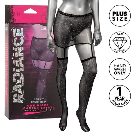 Calexotics - Radiance Garter-Rock, Oberschenkelhöhe, plus Grösse
