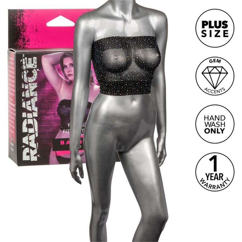 Calexotics - Radiance Bandeau Top Rhine plus Size
