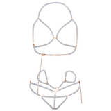 Leg Avenue - Bh-Armbnder und Perlen-Tanga-Set