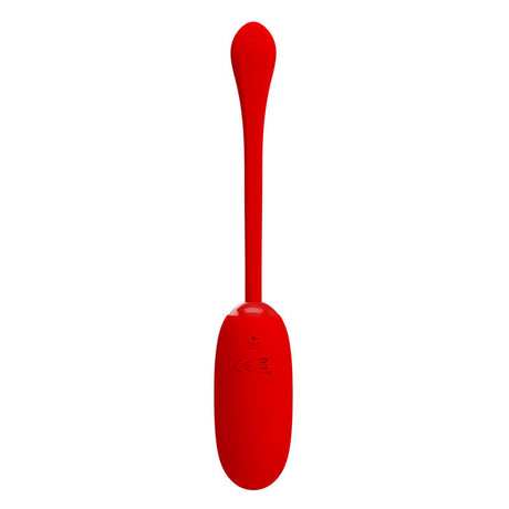 Vibrator Julius Wasserdichtes Wiederaufladbares Vibrierendes Ei Rot.2