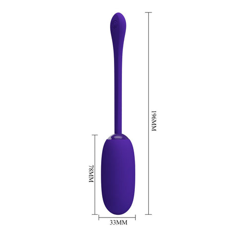 Vibrator Julius Wasserdichtes Wiederaufladbares Vibrierendes Ei Lila.5