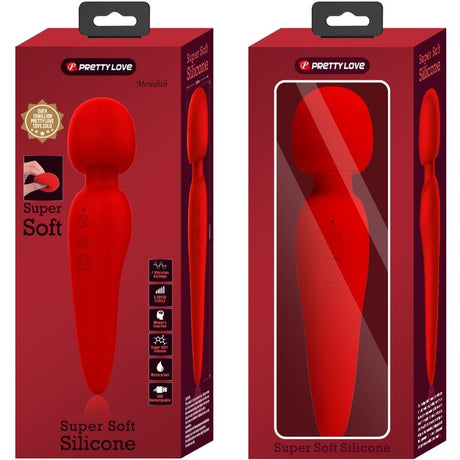 Pretty Love - Meredith Massager 12 Vibrationsmodi Rot