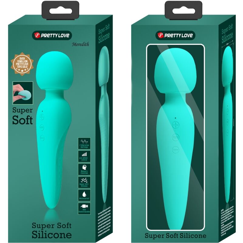 Pretty Love - Meredith Massager 12 Vibrationsmodi Aqua Grün
