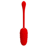 Pretty Love - Vibrierendes Ei mit Roter Wiederaufladbarer Meerestextur