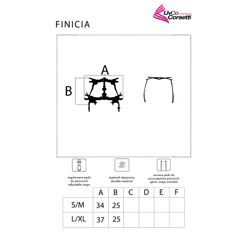 Livco Corsetti Fashion - Finicia Lc90725 Gartergürtel Schwarz