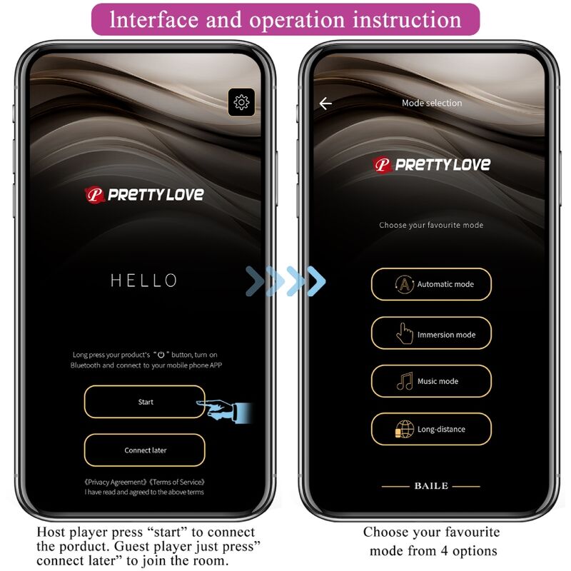 Pretty Love - Jayleen Vibrator mit App-Fernbedienung Lila