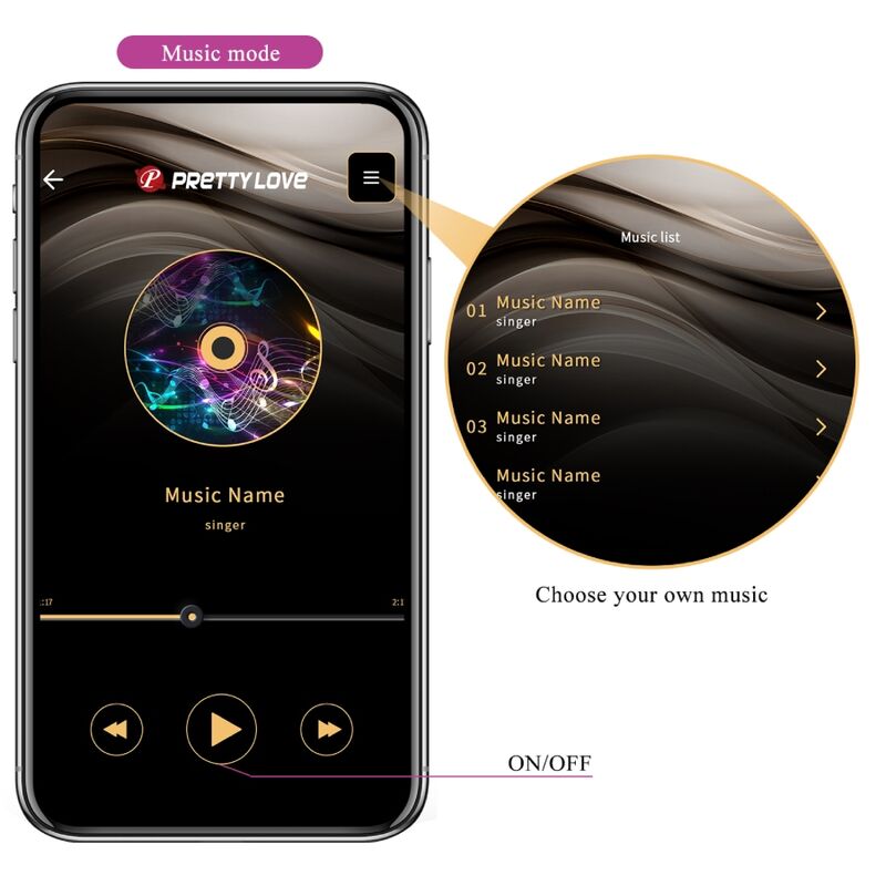 Pretty Love - Jayleen Vibrator mit App-Fernbedienung Lila