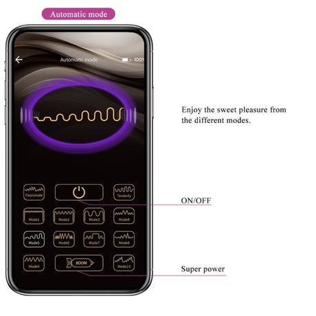 Pretty Love - Jayleen Vibrator mit App-Fernbedienung Lila