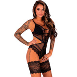Livco Corsetti Fashion - Hawain Lc 90665 Body Schwarz L/XL