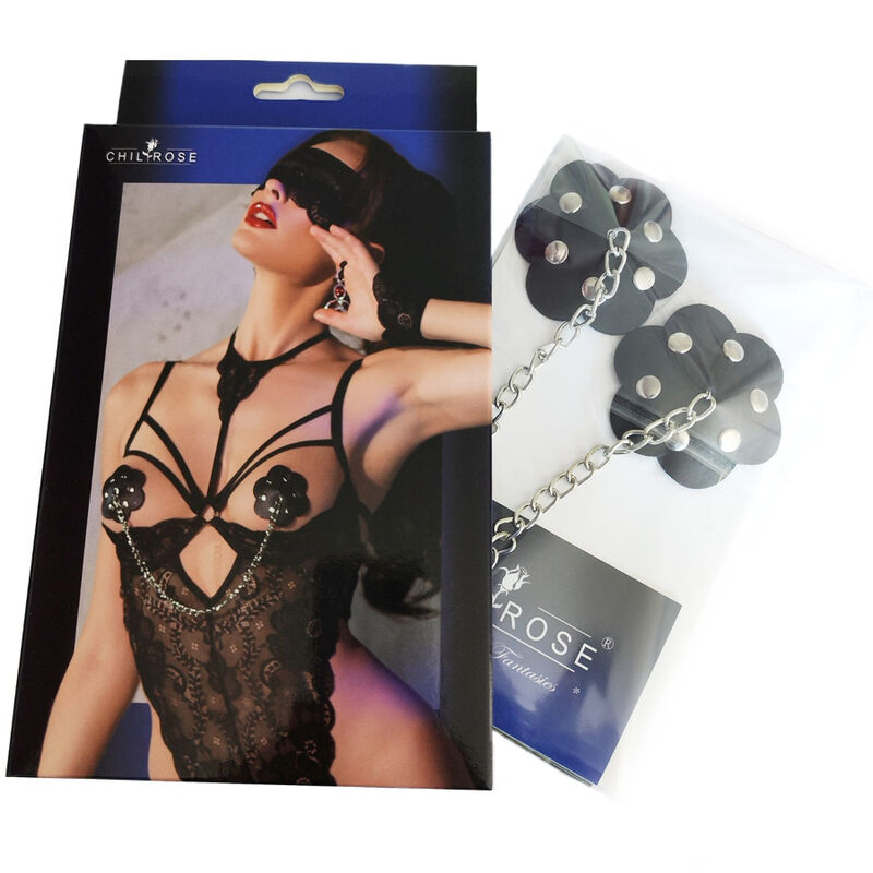 Chilirose - Cr 4675 Nippelabdeckungen Schwarz