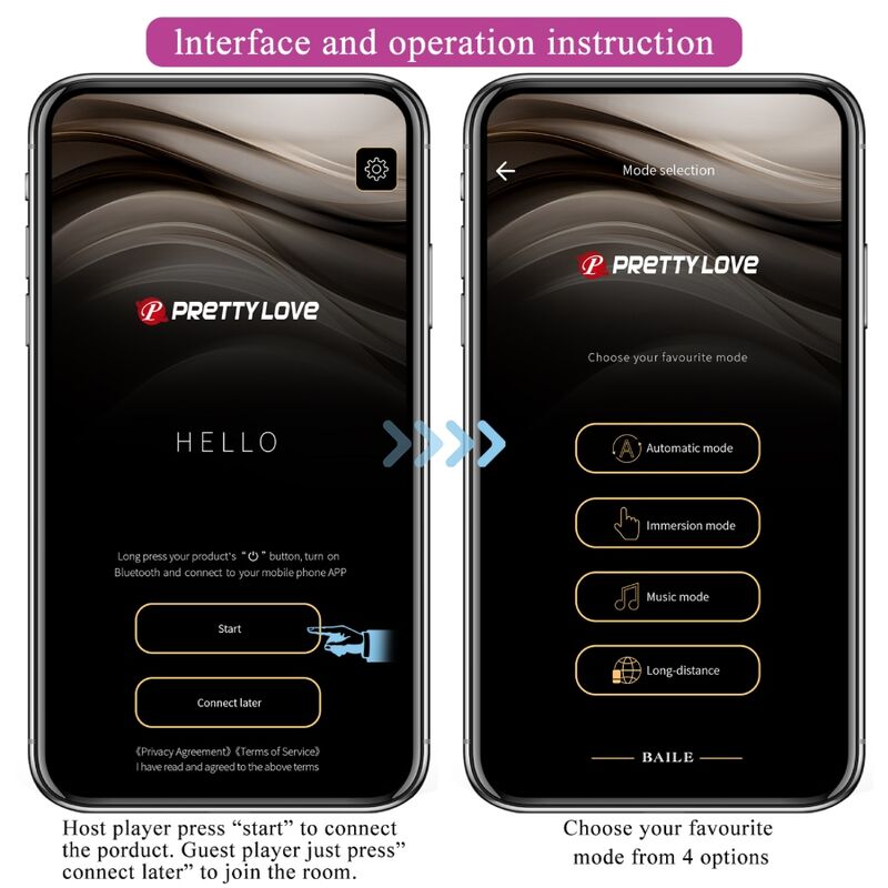 Pretty Love - Catalina Vibrator App Fernbedienung Lila
