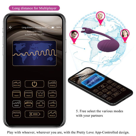 Pretty Love - Catalina Vibrator App Fernbedienung Lila
