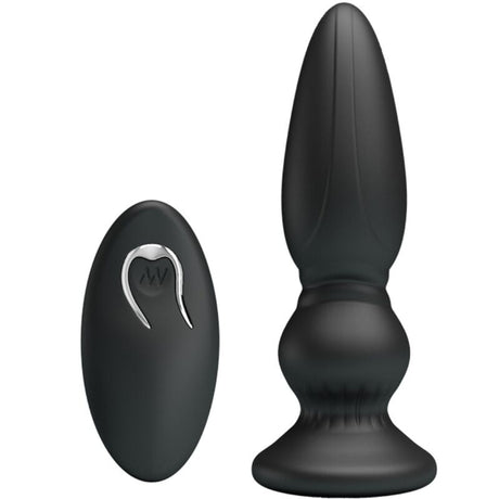 Mr Play - Leistungsstarker Vibrator mit Fernbedienung, Analstecker, Schwarz