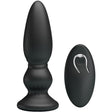 Analplug Leistungsstarker mit Fernbedienung Analstecker Schwarz