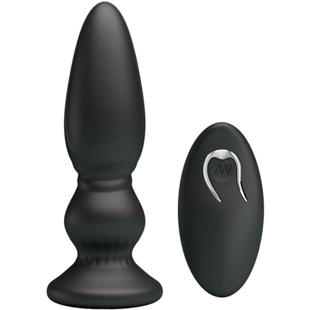 Mr Play - Leistungsstarker Vibrator mit Fernbedienung, Analstecker, Schwarz