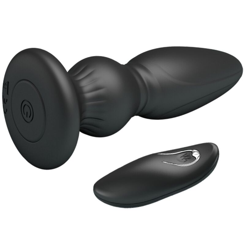 Mr Play - Leistungsstarker Vibrator mit Fernbedienung, Analstecker, Schwarz