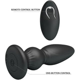 Mr Play - Leistungsstarker Vibrator mit Fernbedienung, Analstecker, Schwarz
