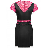Livco Corsetti Fashion - Kumiko Lc 90428 Kleid + Hösche Schwarz L/XL