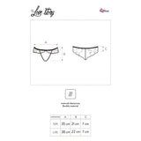 Livco Corsetti Fashion - Love Story Lc 90679 Panty mit Schrittfreien ohne Schwarz