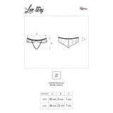 Livco Corsetti Fashion - Love Story Lc 90679 Panty Crotchless Schwarz L/XL