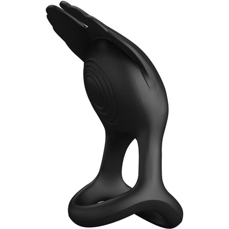 Pretty Love - Silas Vibrant Penis Ring 7 Vibrationen Schwarzes Silikon