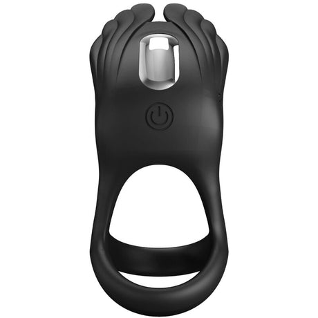 Pretty Love - Silas Vibrant Penis Ring 7 Vibrationen Schwarzes Silikon