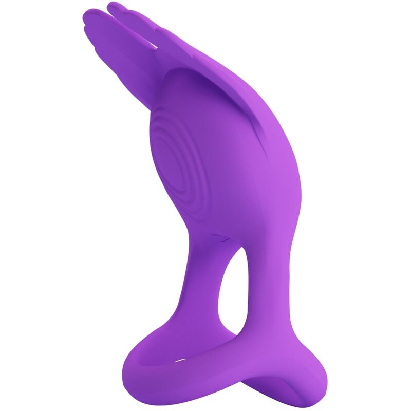 Pretty Love - Silas Vibrant Penis Ring 7 Vibrationen Lila Silikon