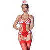 Kostüm Krankenschwester-Bodysuit Rot S/M