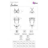 Livco Corsetti Fashion - Snehana Lc 90443 Bh + Strumpfgürtel + Hösche Schwarz