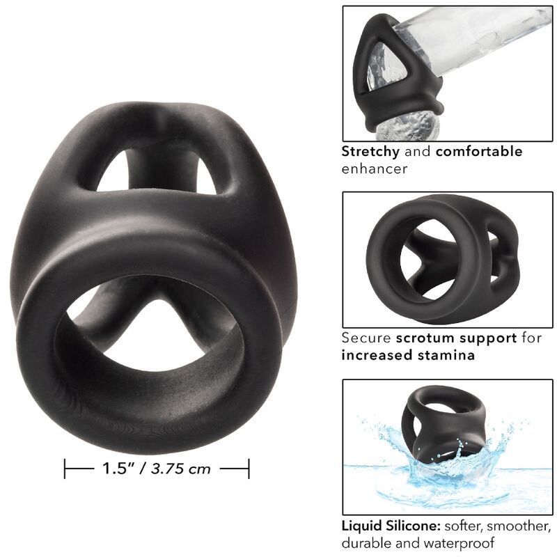 Calexotics - Alpha Dual Cage Ring Schwarz