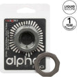 Penisring Alpha Prolong Prismatischer Ring Grau