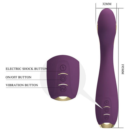 Pretty Love - Hector Electroshock Vibrator Per App-Steuerung Lila
