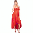 Chilirose - Cr 3716 Babydoll Lang Rot L/XL