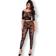 Chilirose - Cr 4661 Top & Leggins Schwarz S/M