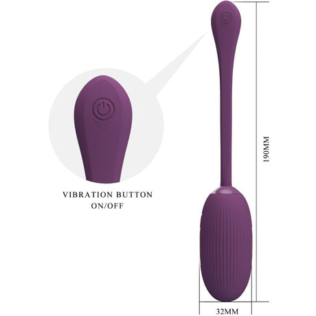 Vibrator Doreen Purple Wiederaufladbares Vibrations-Ei.3