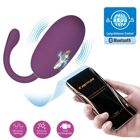 Vibrator Doreen Purple Wiederaufladbares Vibrations-Ei.4