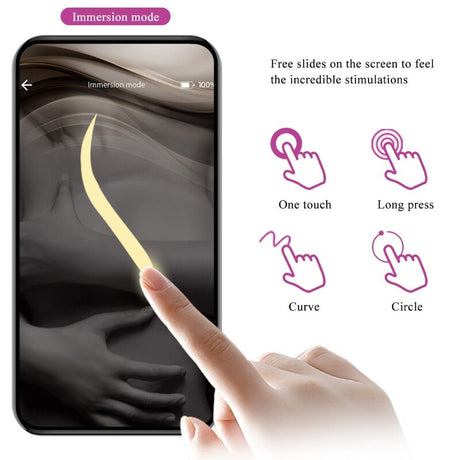 Vibrator Abner App Lilac 4,3 cm.15