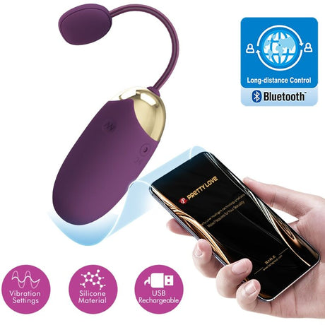 Vibrator Abner App Lilac 4,3 cm.5
