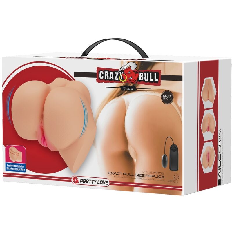 Crazy Bull - Realistischer Vagina- und Anus-Vibrator Emilia