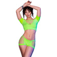 Chilirose - Cr 4433 Top & Shorts Grün S/M