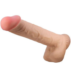 Pretty Love - Sliding Skin Series Realistischer Dildo mit Sliding Skin Saunapf Fleisch 26 cm