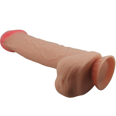 Pretty Love - Sliding Skin Series Realistischer Dildo mit Sliding Skin Saunapf Fleisch 26 cm