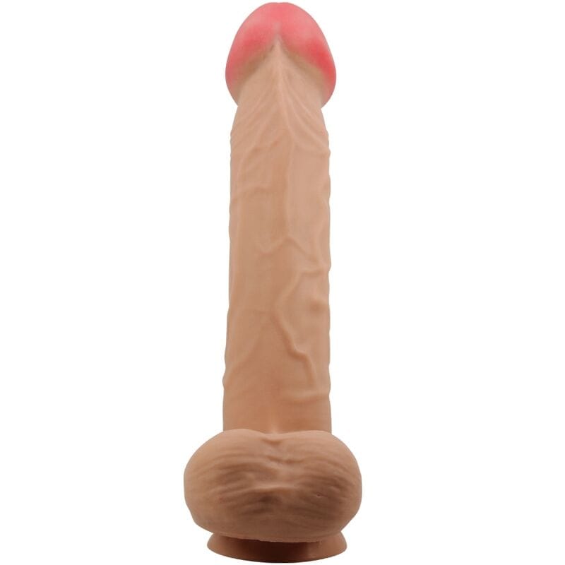 Pretty Love - Sliding Skin Series Realistischer Dildo mit Sliding Skin Saunapf Fleisch 26 cm