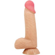Realistischer Dildo Sliding Skin Series mit Gleitendem Haut-Saugnap Hautfarbe 20,6 cm