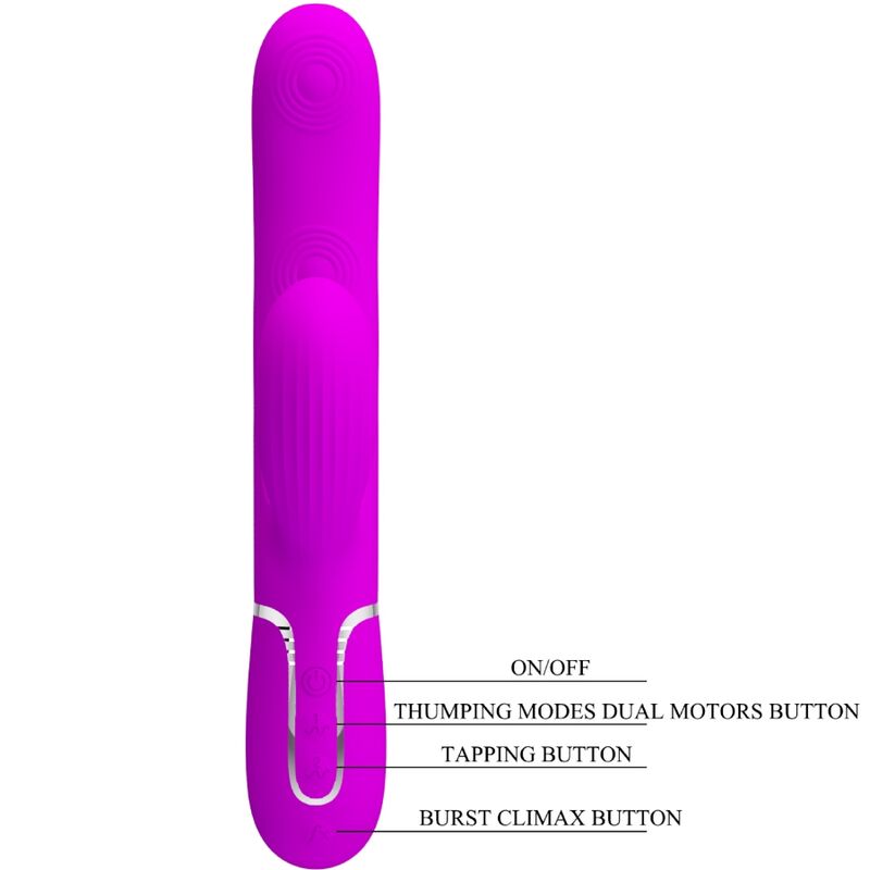 Pretty Love - Perlita Multifunktions-3-in-1-g-Spot-Vibrator Violett