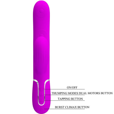Pretty Love - Perlita Multifunktions-3-in-1-g-Spot-Vibrator Violett